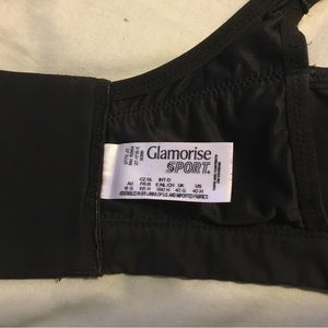 Black size 40H Glamorise sports bra